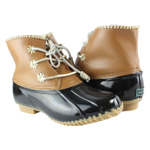 Jack Rogers Womens Chloe Classic Black Rainboots Size 8 New without box - Picture 3 of 6